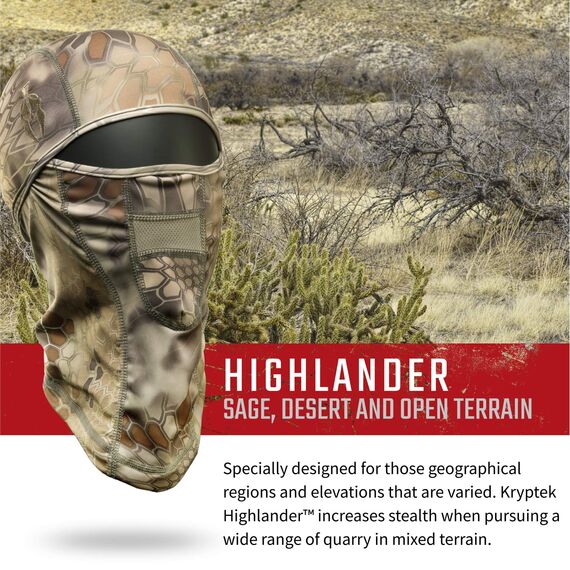 Kryptek WYOT Sturmhaube für Herren, Einheitsgröße, Highlander, OS