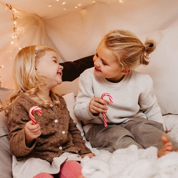 Bada Bing 24er Set Zuckerstangen essbar mit traditionellem Pfefferminz Geschmack - Lollie gestreift als Baumschmuck Weihnachten - Candy Canes Bonbons Weihnachtssüßigkeiten - Weihnachtsdeko Fenster