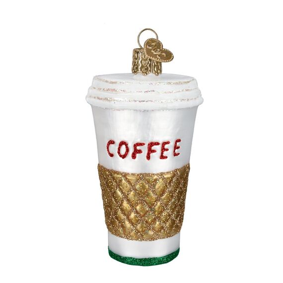 Old World Christmas Kaffeetasse und Teeglas geblasene Ornamente für Weihnachtsbaum