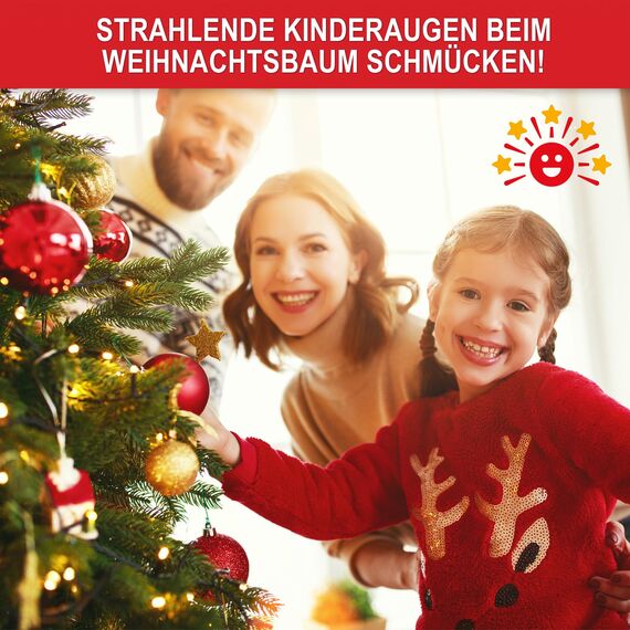 Wolkenland Künstlicher Weihnachtsbaum 180cm, in Premium Qualität - Mit Aufbewahrungstasche und Holzständer – Naturgetreu und mit dicht bestückten Zweigen – Künstliche Weihnachtsbäume