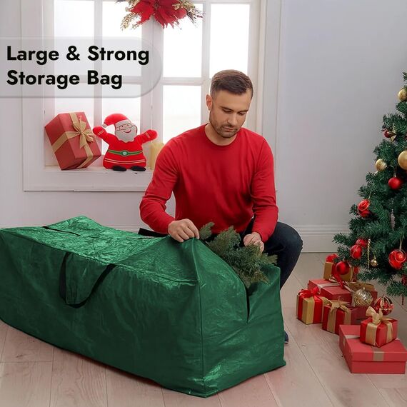 ARSUK Weihnachtsbaum Aufbewahrungstasche, Tannenbaum Tasche bis zu 7ft mit Robusten Verstärkten Griffen und Reißverschluss, Wasserdichtes Weihnachtsbaumhülle
