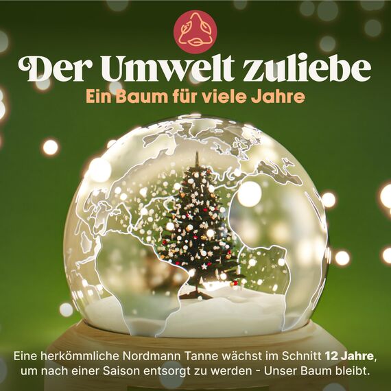 Premium Weihnachtsbaum künstlich 150cm - TESTSIEGER 10 Jahre GARANTIE - Naturgetreu, dichte Zweige, Künstlicher Weihnachtsbaum mit Holzständer, Christmas Tree Tannenbaum künstlich 150 cm Pure Living