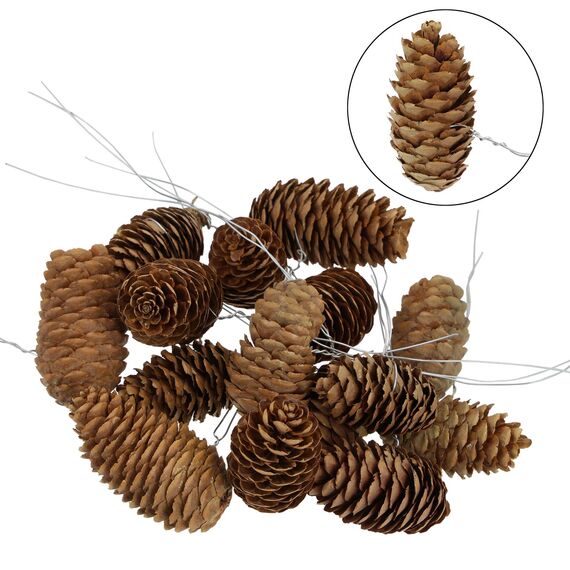 BB Sport Weihnachtsdeko Natur Tischdeko Advent Dekoration Beeren und Tannenzapfen Weihnachtsdekoration Selber Machen Basteln Adventskranz