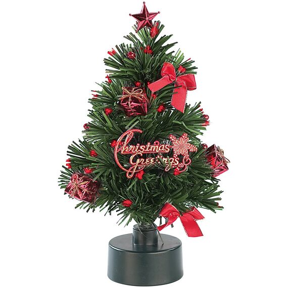 PEARL Weihnachtsbaum Auto: LED-Weihnachtsbaum mit Glasfaser-Farbwechsler (LKW, Tannenbaum LED, Weihnachtsbaumbeleuchtung kabellos)