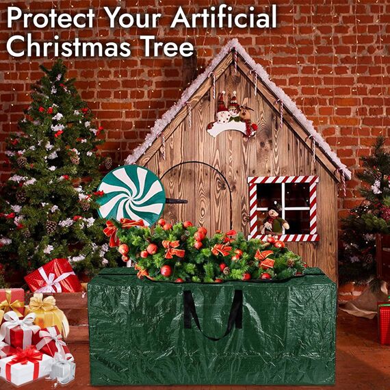 ARSUK Weihnachtsbaum Aufbewahrungstasche, Tannenbaum Tasche bis zu 7ft mit Robusten Verstärkten Griffen und Reißverschluss, Wasserdichtes Weihnachtsbaumhülle