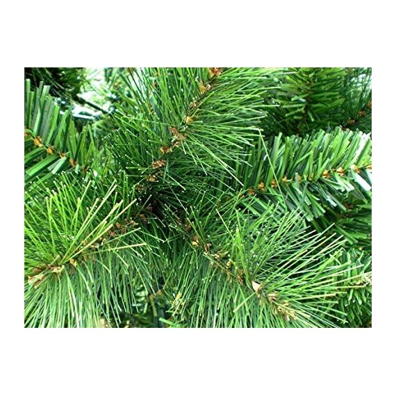 RS Trade Slim 1101 Colorado-Mix 210 cm hochwertiger, künstlicher PVC Weihnachtsbaum, schwer entflammbar, mit Metallständer, Minutenschneller Aufbau mit Klappsystem, ca. 872 Spitzen
