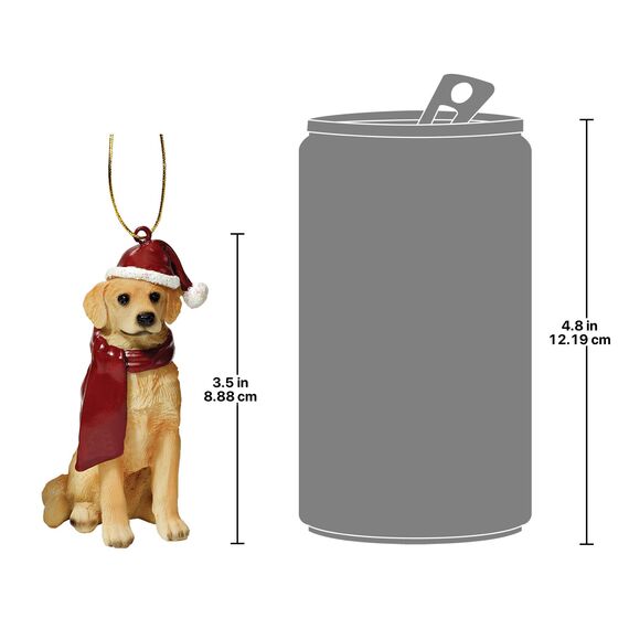 Design Toscano Christmas Ornaments, Weihnachten Golden Retriever Ferienhundeornamente