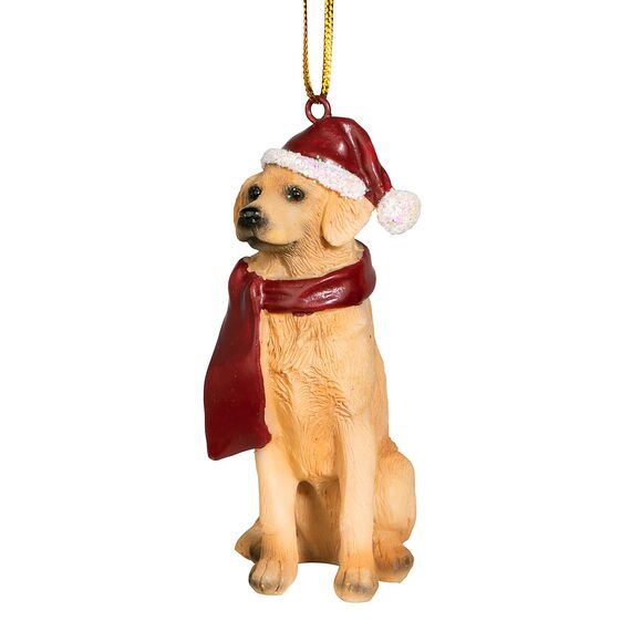 Design Toscano Christmas Ornaments, Weihnachten Golden Retriever Ferienhundeornamente
