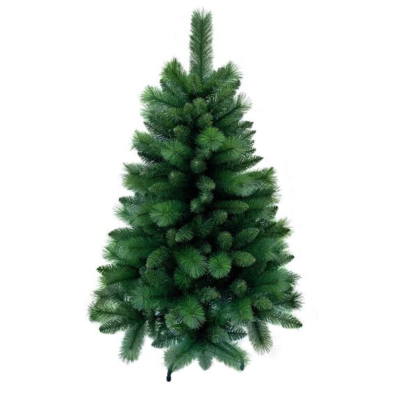 RS Trade 1101 Colorado-Mix 120 cm Weihnachtsbaum PVC künstlich (Ø ca. 76 cm) mit 446 Spitzen - Schnellaufbau Klappsystem, schwer entflammbar, unechter Tannenbaum inkl. Metallständer