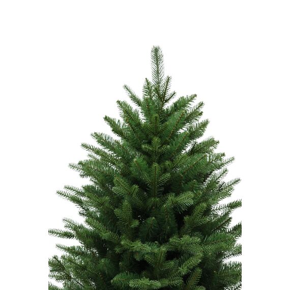 RS Trade HXT 24019 180 cm Pop-Up Schnellaufbau Weihnachtsbaum (Ø ca. 124 cm) mit 1871 Spitzen PE/PVC künstlich, schwer entflammbar, unechter Tannenbaum inkl. Christbaum Ständer aus Metall