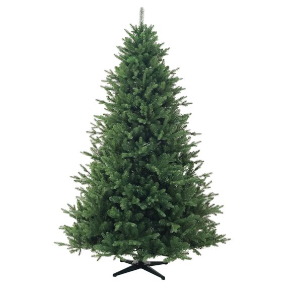RS Trade HXT 24019 180 cm Pop-Up Schnellaufbau Weihnachtsbaum (Ø ca. 124 cm) mit 1871 Spitzen PE/PVC künstlich, schwer entflammbar, unechter Tannenbaum inkl. Christbaum Ständer aus Metall