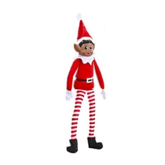 Elves Behavin Badly Elf Of Colour mit Vinyl-Gesicht und weichem Körper, 30,5 cm (12 Zoll) – Weihnachtselfe (braune Elfe), Einheitsgröße