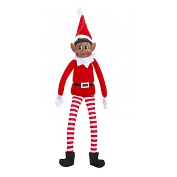 Elves Behavin Badly Elf Of Colour mit Vinyl-Gesicht und weichem Körper, 30,5 cm (12 Zoll) – Weihnachtselfe (braune Elfe), Einheitsgröße