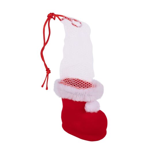 Idena 8550024 - Nikolausstiefel, Rot, Nikolaus, zum Befüllen, Geschenk, Verpackung, Weihnachten