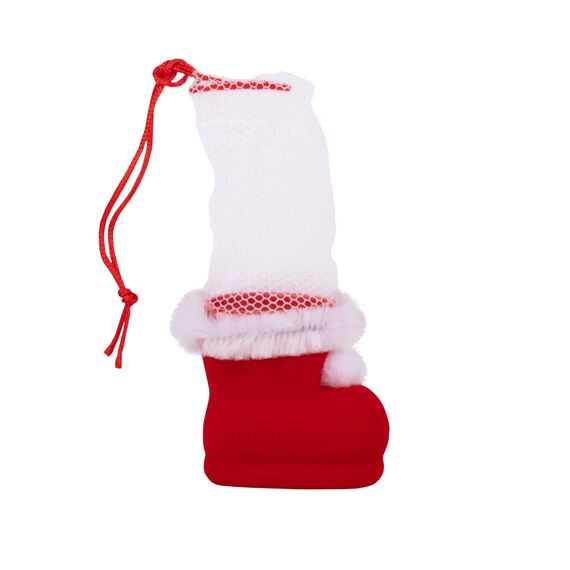 Idena 8550024 - Nikolausstiefel, Rot, Nikolaus, zum Befüllen, Geschenk, Verpackung, Weihnachten