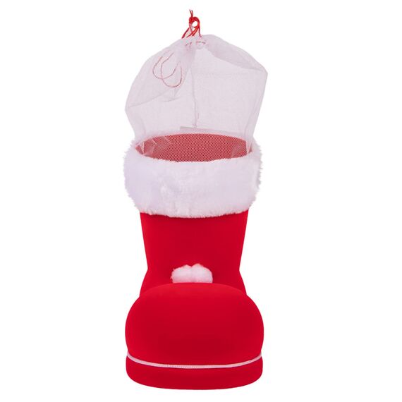 Idena 8550017 - Nikolausstiefel, Rot, Nikolaus, zum Befüllen, Geschenk, Verpackung, Weihnachten