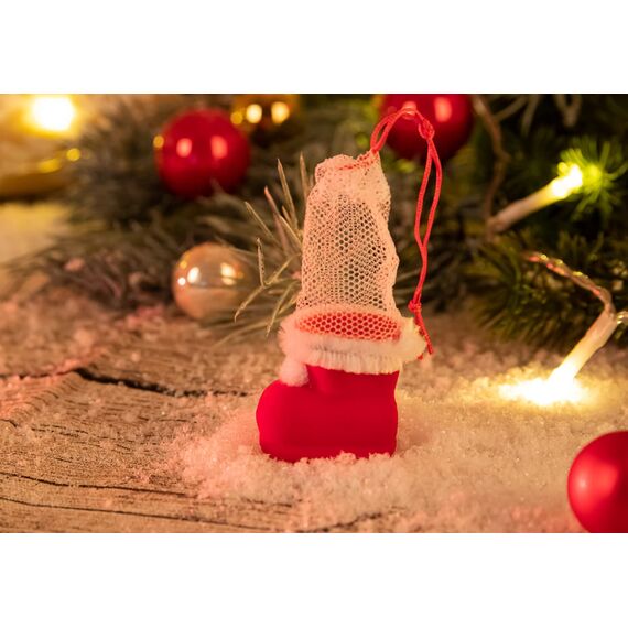 Idena 8550024 - Nikolausstiefel, Rot, Nikolaus, zum Befüllen, Geschenk, Verpackung, Weihnachten
