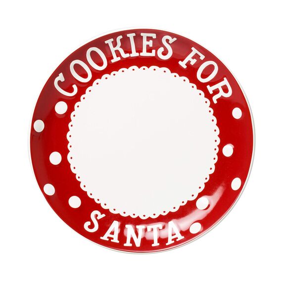 Pearhead Christmas Cookies for Santa Plate, Milk Jug and Dear Notepad Set, Gift For Kids, Holiday Decor