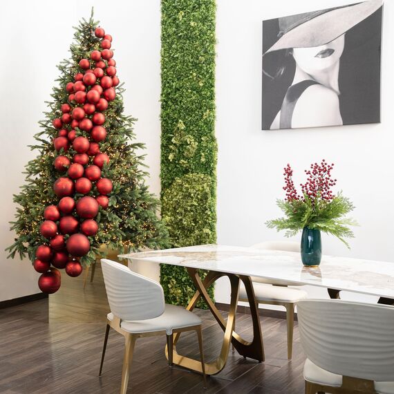 Giulia Grillo Weihnachtsbaum Künstlich 210 cm – Premium Real Touch PE/PVC, 2382 Dichte Zweige, Naturgetreu & Langlebig, Leicht Aufzubauen, Grün