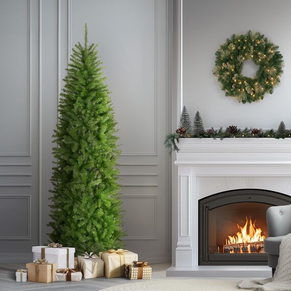 National Tree Company Kingswood Künstlicher Weihnachtsbaum mit Ständer, 2,1 m, Grün