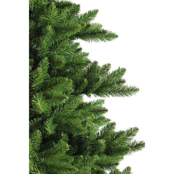 RS Trade 19001 Spessarttanne 100% PVC 180 cm Weihnachtsbaum künstlich (Ø ca.132 cm) 1422 Spitzen und Schnellaufbau Klappsystem, schwer entflammbar, unechter Tannenbaum inkl. Christbaum Ständer