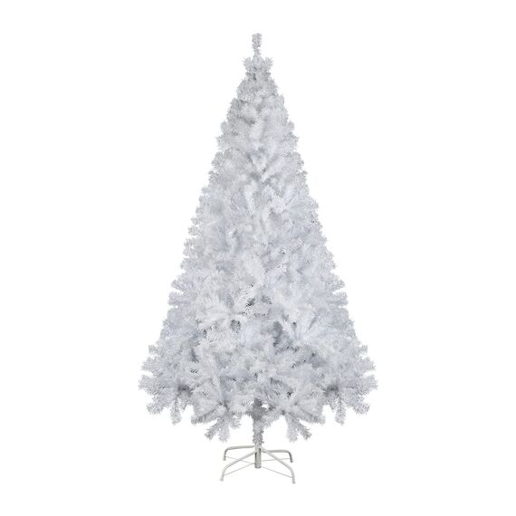SALCAR Weihnachtsbaum Künstlich 180 cm Weiss, Künstlicher Tannenbaum mit Handschuhen und Metallständer, Weihnachtsbäume als Weihnachtsdeko Innen