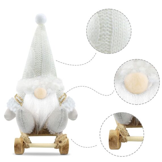Gehydy Weihnachtswichtel Ski 3er Set Weihnachtsdeko Wichtel Weihnachten Deko Wichtel Figuren Zubehör Dekoration Christmas Decorations für Home Küche