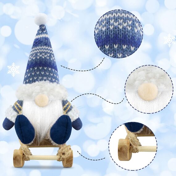 Gehydy Weihnachtswichtel 3er Set Weihnachtsdeko Wichtel Weihnachten Deko Wichtel Figuren Zubehör Dekoration Christmas Decorations für Home Küche