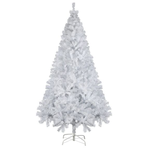 SALCAR Künstlicher Weihnachtsbaum 210 cm Weiss, Tannenbaum Künstlich mit Handschuhen und Metallständer, Christbaum als Weihnachtsdeko Innen