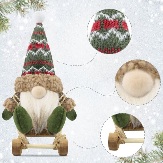 Gehydy Weihnachtswichtel Figuren 3er Set Weihnachtsdeko Wichtel Weihnachten Deko Wichtel Zubehör Dekoration Christmas für Home Küche