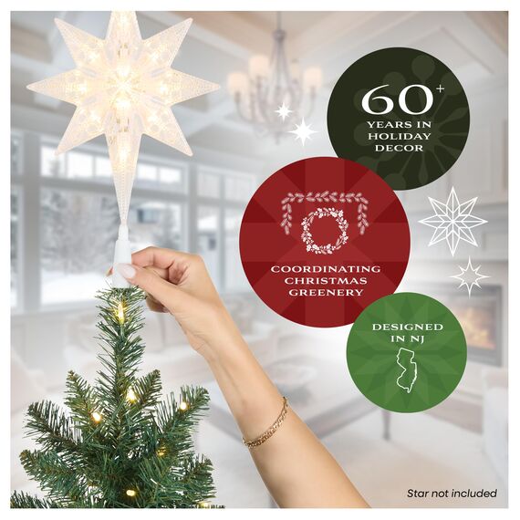 National Tree Company Kingswood Künstlicher Weihnachtsbaum mit Ständer, 2,7 m, 2,1 m, 2,2 m