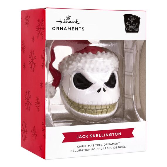 Hallmark Disney Tim Burton's The Nightmare Before Christmas Jack Skellington Head Weihnachtsdekoration