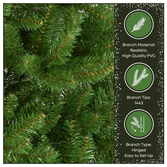 National Tree Company Kingswood Künstlicher Weihnachtsbaum mit Ständer, 2,7 m, 2,1 m, 2,2 m