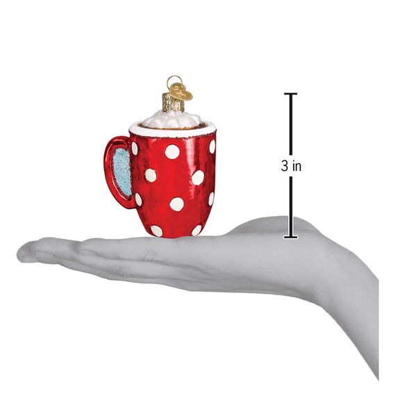 Old World Christmas 32310 Kaffee und Tee Geschenke Glas geblasene Ornamente für Weihnachtsbaum heißer Kakao