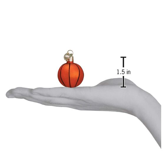 Old World Christmas Ornamente: Asst Miniatur-Sportkugeln aus Glas, geblasene Ornamente für Weihnachtsbaum