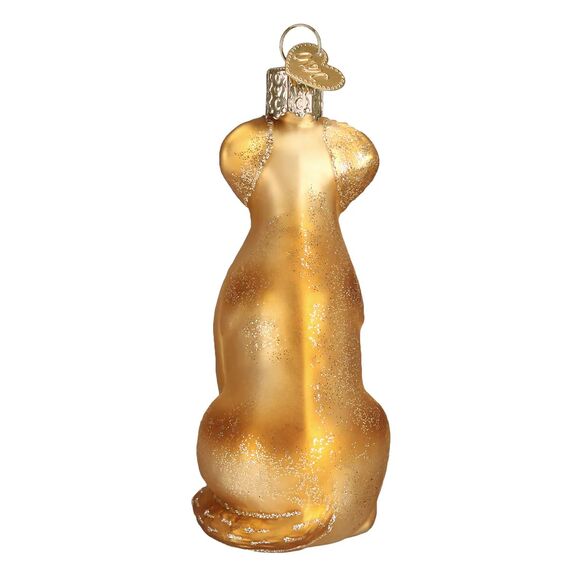 Old World Christmas Gelber Labrador Old World Weihnachtsschmuck: Hundekollektion, Glasornamente für Weihnachtsbaum, Glas, 3.75 x 1.5