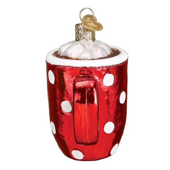 Old World Christmas 32310 Kaffee und Tee Geschenke Glas geblasene Ornamente für Weihnachtsbaum heißer Kakao