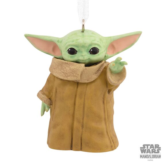 Hallmark Star Wars: The Mandalorian Baby Yoda Grogu Weihnachtsdekoration, Kunstharz
