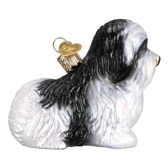 Old World Christmas Christbaumschmuck: Hunde-Kollektion, Glasornamente für Weihnachtsbaum Havaneser 3.25 x 3.25 Havanese