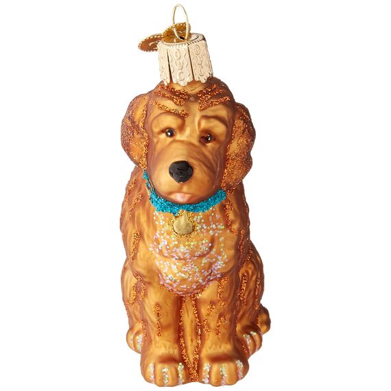 Old World Christmas Christbaumschmuck: Hunde-Kollektion, Glasornamente für Weihnachtsbaum Irish Doodle 3.750 Irish Doodle