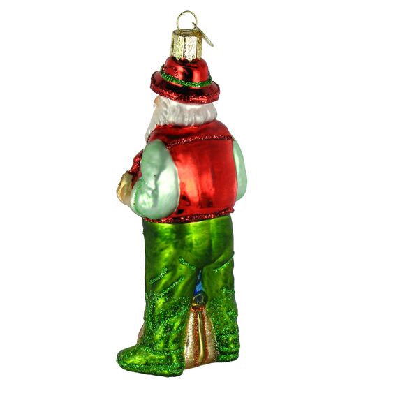 Old World Christmas Ornamente: Fisherman Collection Glasgeblasene Ornamente für Weihnachtsbaum, Fliegenfischen