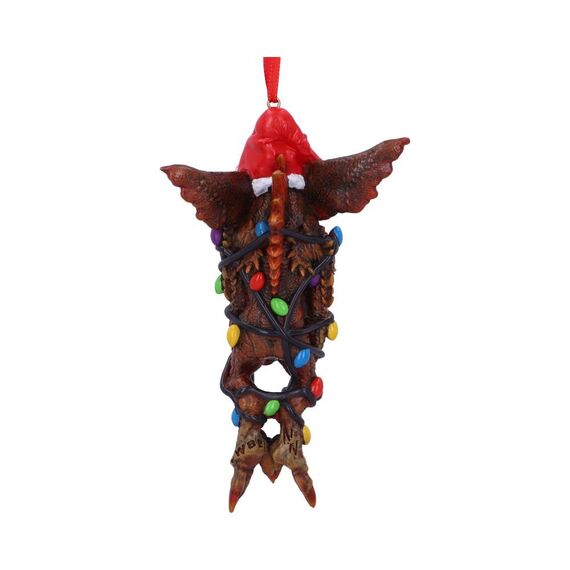 Nemesis Now Gremlins Mowhawk in Lichterketten Hängedeko Festlich Deko Ornament braun