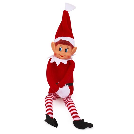 Elves Behavin' Badly Elfen benehmen Sich schlecht – Weihnachts-Weihnachts-Plüschtier mit Smiley-Gesicht – Junge