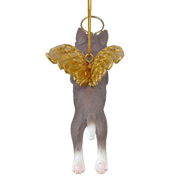Christbaumschmuck - Ehren Die Feline graue Tabby-Feiertags-Engels-Katzenornamente