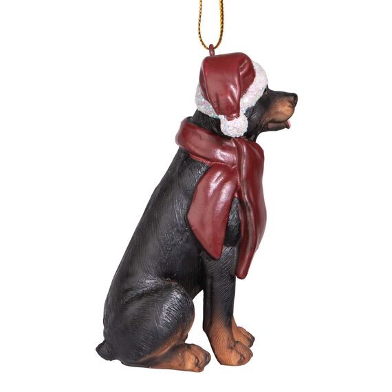 Design Toscano Christmas Ornaments, Weihnachten Rottweiler Ferienhundeornamente