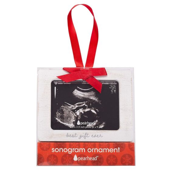 Pearhead Special Delivery Sonogram Christmas Ornament, Pregnancy Announcement Keepsake, Holiday Keepsake for Expecting Mothers, Gender-Neutral Baby Holiday Décor