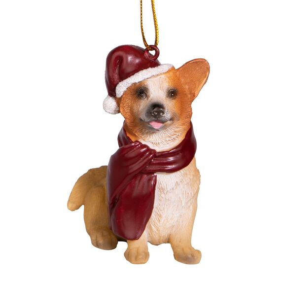 Design Toscano Christmas Ornaments, Weihnachten Welsh Corgi Ferienhundeornamente