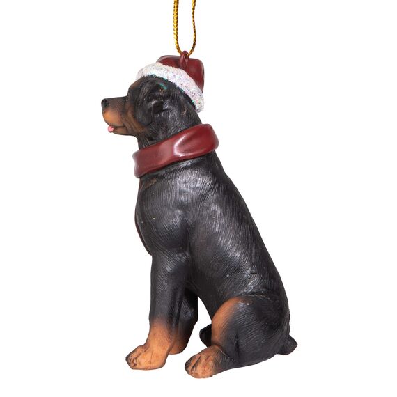Design Toscano Christmas Ornaments, Weihnachten Rottweiler Ferienhundeornamente