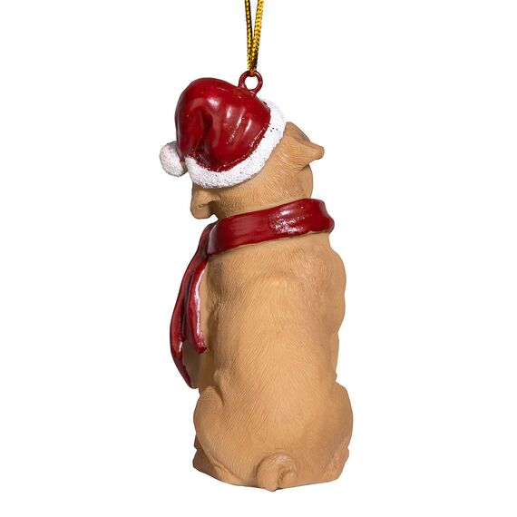 Design Toscano Christmas Ornaments, Weihnachten Mops Ferienhundeornamente