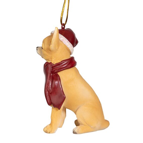 Design Toscano Christmas Ornaments, Weihnachten Chihuahua Ferienhundeornamente